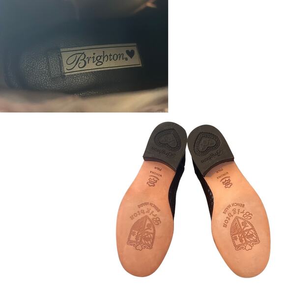 Brighton Women's Woven Leather Ankle Boots Brown Size 7.5M New Without Box - Picture 7 of 7